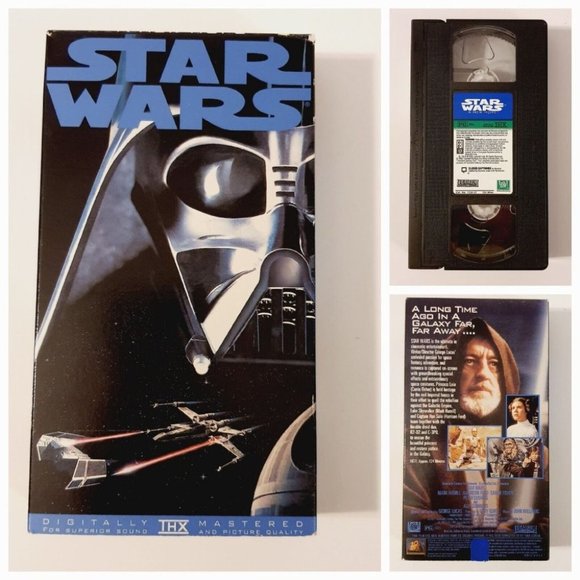 VINTAGE Original Star Wars VHS Trilogy 1995 LucasFilms Empire Jedi EUC NOS - Picture 5 of 12